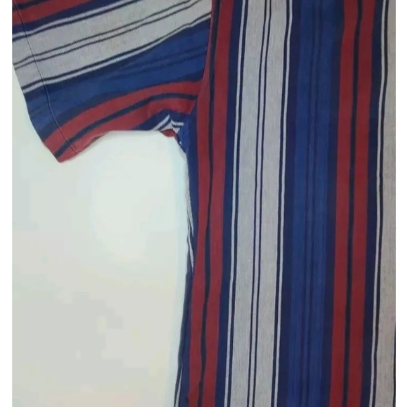 Vintage Catalina Men's Size Large Short Sleeve Button Down Nautical Patriotic - Picture 5 of 8